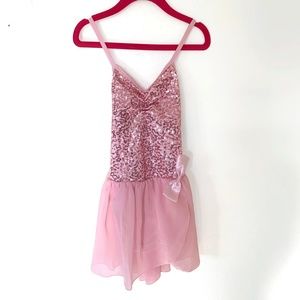 3/$15🌷sale! sequin ballet leotard with bow detail